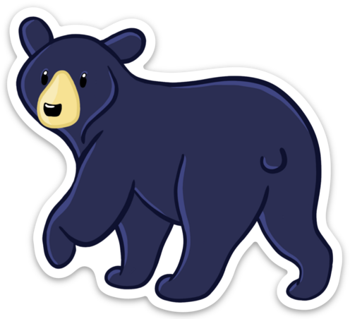 Black Bear Sticker