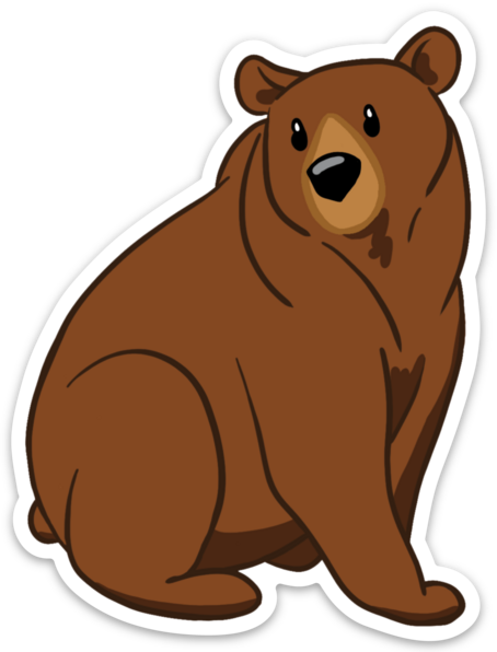 Brown Bear Sticker